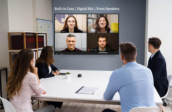 hybrid meetings with Intech touch panel