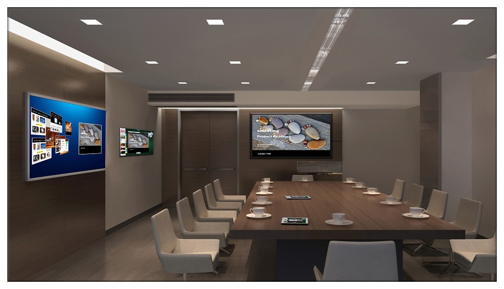 Interactive flat panel in corporate