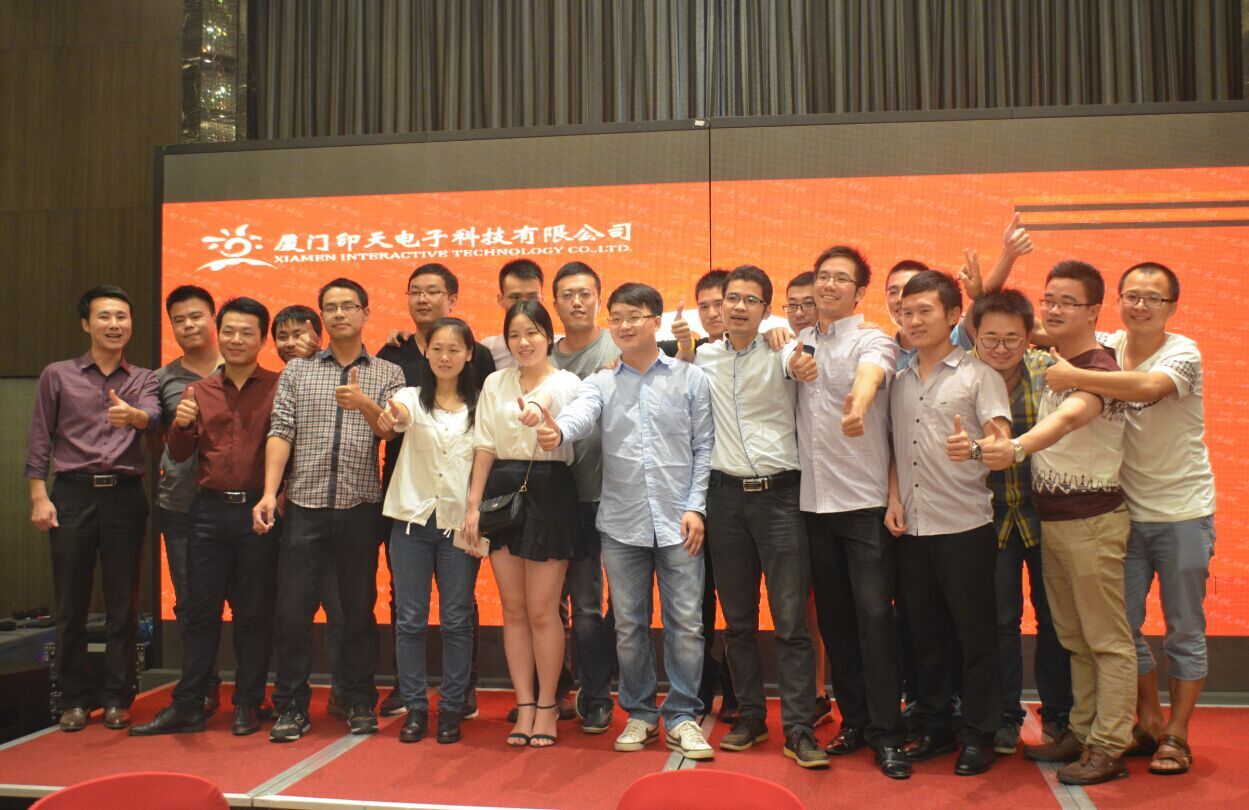 Domestic sales representatives from Intech took a photo together